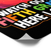 Watch Out Fifth Grade Here I Come 5th Grade Back T ポスター (角)