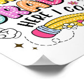 Watch Out First Grade Here I Come Back To School  ポスター (角)