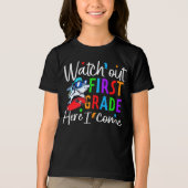 Watch Out First Grade Shirt – Back to School Gifts トライブレンドTシャツ (正面)