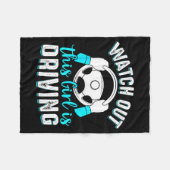 Watch Out Girl Is Driving Funny New Driver Women G フリースブランケット (正面(横))