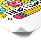 Watch Out Kindergarten Here I Come Back To School  ポスター (角)