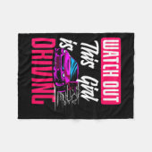 Watch Out This Girl Is Driving Funny New Driver  フリースブランケット (正面(横))