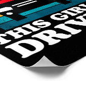 Watch Out This Girl Is Driving Funny New Driver Gi ポスター (角)