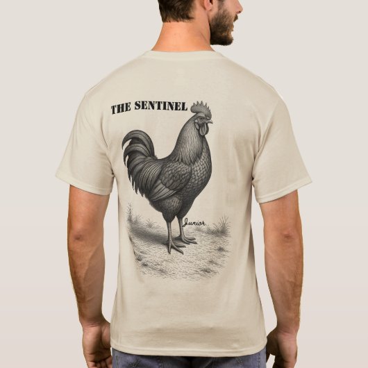 Watch-rooster Tシャツ (裏面)