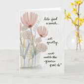 Watch the Flowers Grow Card カード (黄色い花)