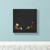 Watch the Stars Stretched Canvas Print キャンバスプリント (インサイチュ (ウッドフロア))