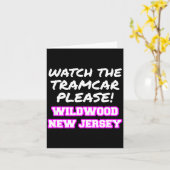 Watch The Tramcar Please Wildwood New Jersey Vacat カード (黄色い花)
