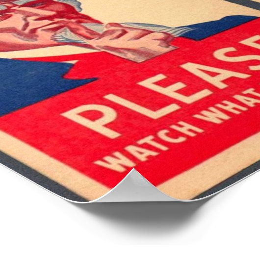 Watch what you say Poster ポスター (角)