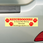 WatchDoggers.com バンパーステッカー (車上)