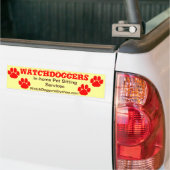 WatchDoggers.com バンパーステッカー (トラック上)