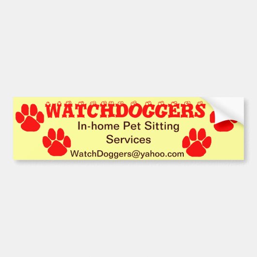 WatchDoggers.com バンパーステッカー (正面)