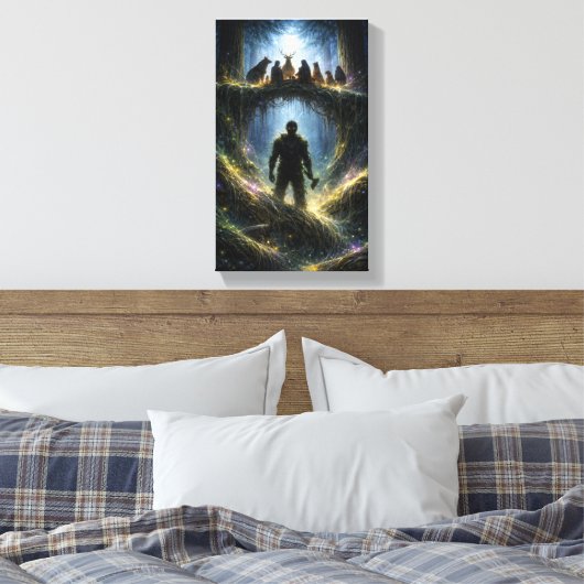 Watcher Beneath the Roots キャンバスプリント (インサイチュ (寝室))