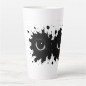Watcher in the Ink: Eye‑Blot Sigil カフェラテマグ (正面)