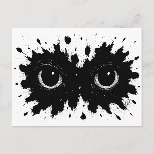 Watcher in the Ink: Eye‑Blot Sigil ポストカード (正面)