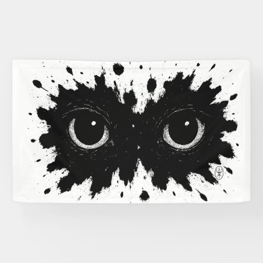 Watcher in the Ink: Eye‑Blot Sigil 横断幕 (横)