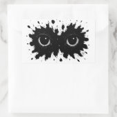 Watcher in the Ink: Eye‑Blot Sigil 長方形シール (バッグ)