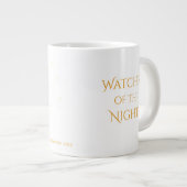 Watcher of the Night - Halloween Black Cat ジャンボコーヒーマグカップ (正面右)