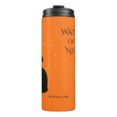 Watcher of the Night - Halloween Black Cat タンブラー (正面)