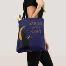 Watcher of the Night - Halloween Black Cat