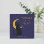 Watcher of the Night - Halloween Black Cat Card (スタンド正面)