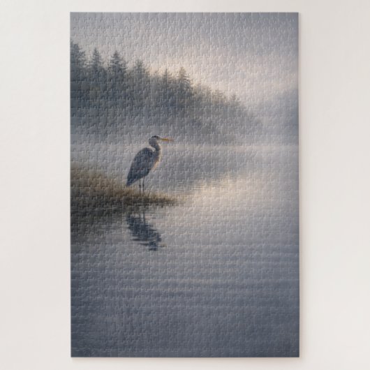 Watchful Heron | Great Blue Heron | パズル (縦)