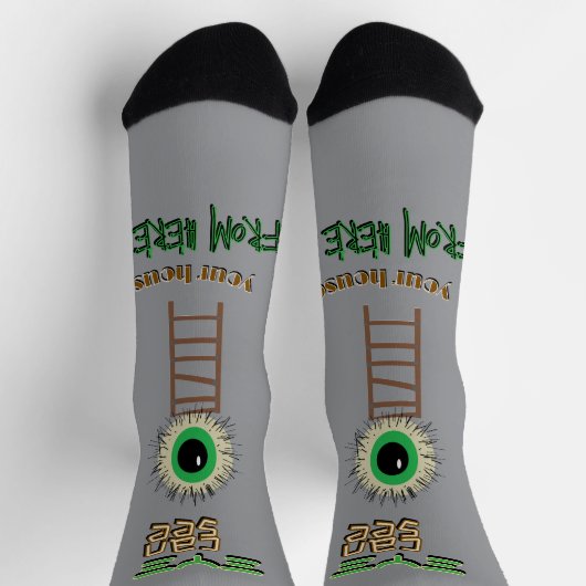 Watching Eye Crew Socks ソックス (上部)