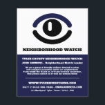 Watching Eye, Neighborhood Community Watch広告 チラシ<br><div class="desc">目を見て、近所のコミュニティ広告はビジネスカードストアでチラシを見る。</div>