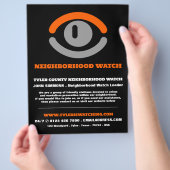 Watching Eye, Neighborhood Community Watch広告 チラシ (手)