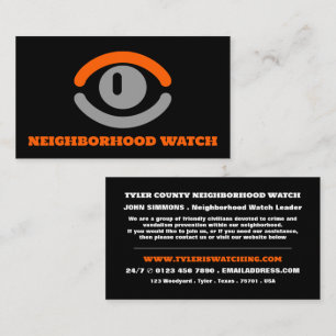 Watching Eye, Neighborhood Community Watch 名刺
