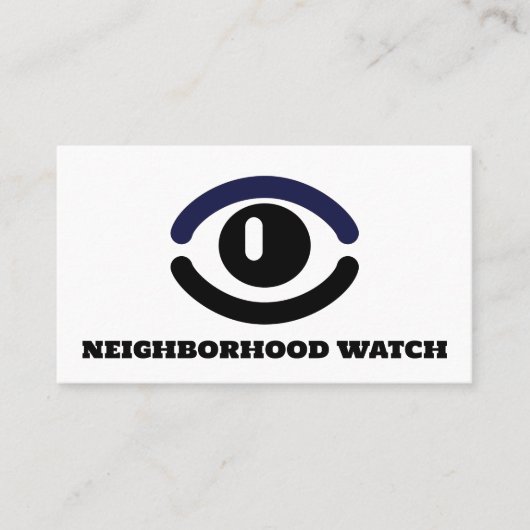 Watching Eye, Neighborhood Community Watch 名刺 (正面)
