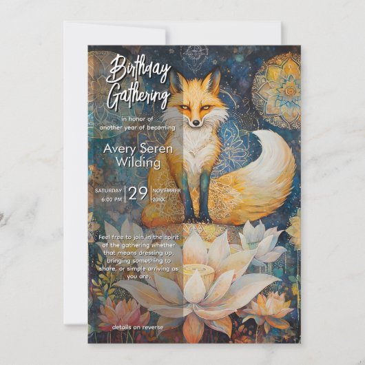 Watching Light | Fox Design 招待状 (正面)