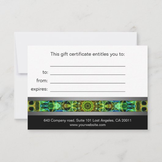 Watching Over You Mandala gift certificate (裏面)