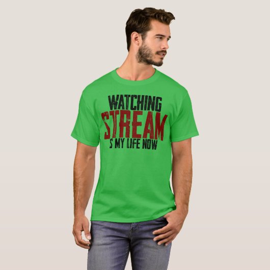 Watching Stream Is My Life Now boy Tシャツ (正面フル)