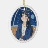 Watching the stars at the planetarium セラミックオーナメント (右)