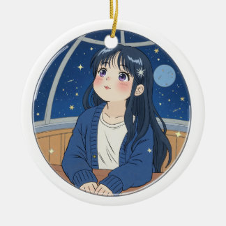 Watching the stars at the planetarium セラミックオーナメント