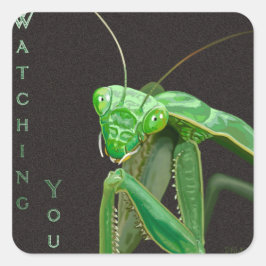 Watching You – グリーンバージョン スクエアシール