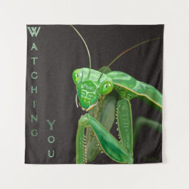 Watching You – グリーンバージョン タペストリー