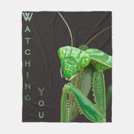 Watching You – グリーンバージョン フリースブランケット