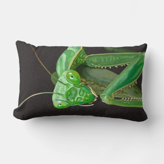 Watching You – グリーンバージョン ランバークッション (正面)