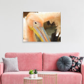 Watching You Pelican Canvas Print キャンバスプリント (インサイチュ (リビング))