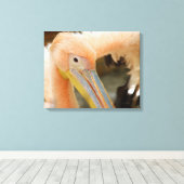 Watching You Pelican Canvas Print キャンバスプリント (インサイチュ (ウッドフロア))