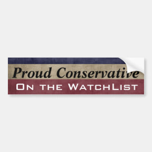 WatchListのカスタムの誇り高い保守主義者 バンパーステッカー