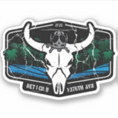 Watchmen SWB ALT Patch (擦り切れた) 3"ステッカー シール (正面)