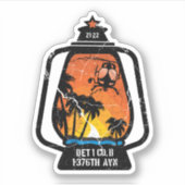 Watchmen SWB Patch (擦り切れた) 3"ステッカー シール (正面)