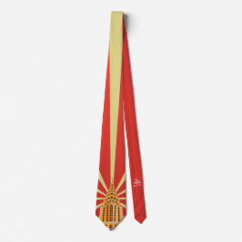Watchtower Retro Building Necktie Design ネクタイ