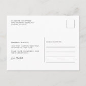 Watecolor新しいホームアドレスの移動 案内ポストカード (裏面)