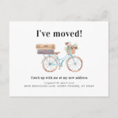 Watecolor新しいホームアドレスの移動 案内ポストカード (正面)