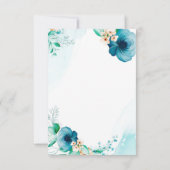 watecolor結婚式招待状とフローラフレーム 招待状 (裏面)
