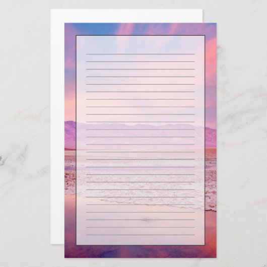 water湖デスヴァレー 便箋 (正面/裏面)