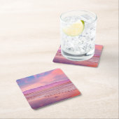 water湖、Badwater、デスヴァレー スクエアペーパーコースター (インサイチュ)